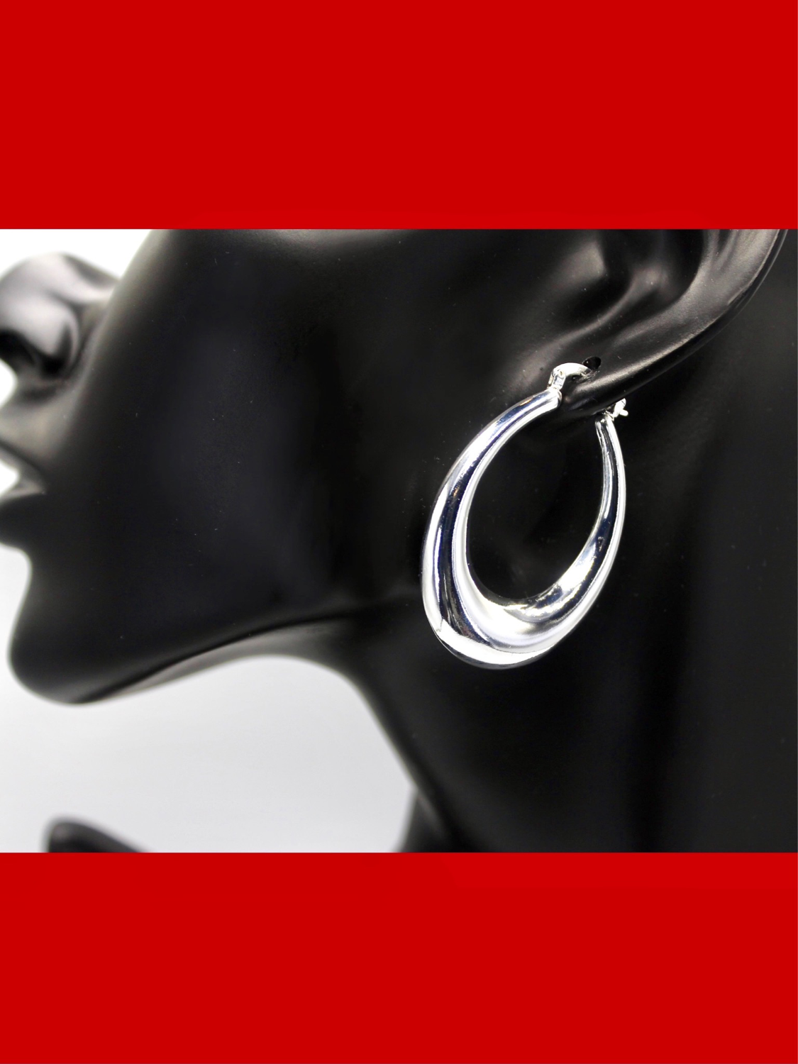 Sterling Silver Round Hoop Earrings