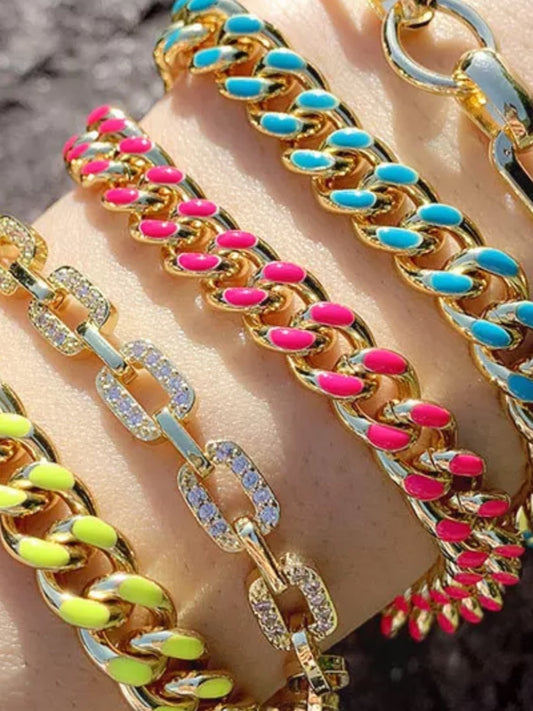 Curb Link Bracelet and necklaces, You Choose!