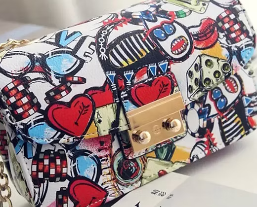 Chic Graffiti Clutch